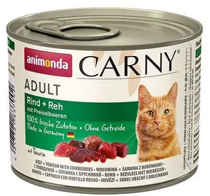 ANIMONDA konzerv CARNY Adult - marha, őz, áfonya 200g